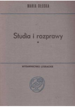 Studia i rozprawy Tom 1