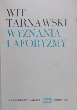 Wyznania i aforyzmy
