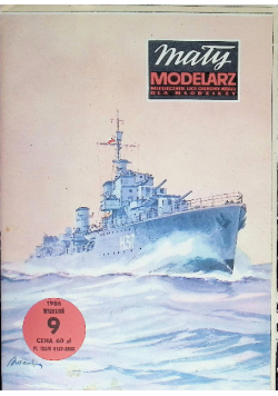 Mały modelarz Nr 9/86 Niszczyciel ORP Garland