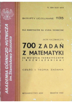 700 zadań z matematyki ze wstępem teoretycznym i rozwiązaniami