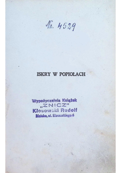 Iskry w Popiołach 1931 r.