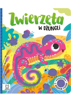 Zwierzęta w dżungli. Książeczka z miękkim filcem
