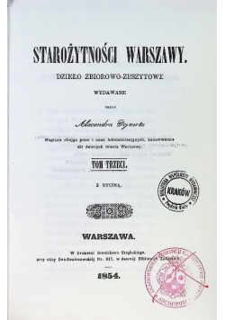 Starożytności Warszawy Tom II