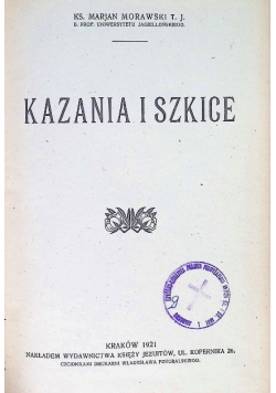 Kazania i szkice 1921 r.