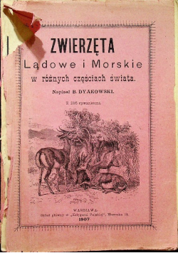 Zwierzęta Lądowe i Morskie w  różnych częściach świata 1907 r.