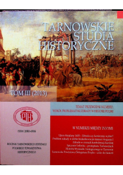 Tarnowskie studia historyczne nr 3/13