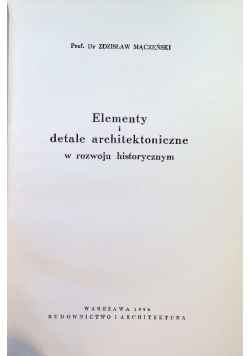 Elementy i Detale Architektoniczne