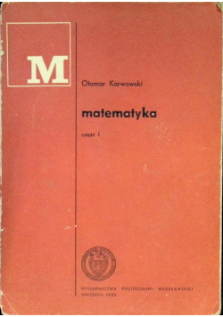 Matematyka Część 1