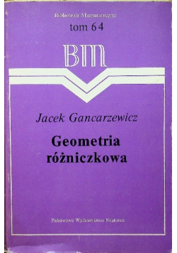 Geometria różniczkowa Tom 64