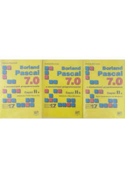 Borland Pascal 7 0 z elementami programowania Część  II a do c