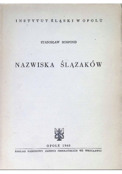 Nazwiska Ślązaków