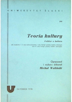 Teoria kultury Folklor a kultura