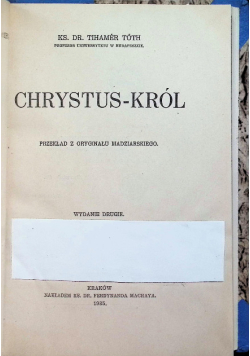 Chrystus król 1935 r.