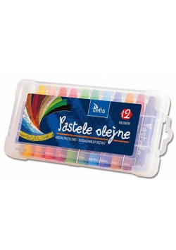 Pastele olejne heksagonalne 12 kolorów KT020-AB