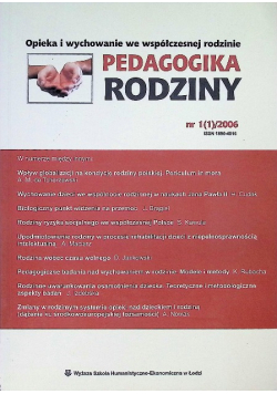 Pedagogika rodziny Nr 1 (1) / 06
