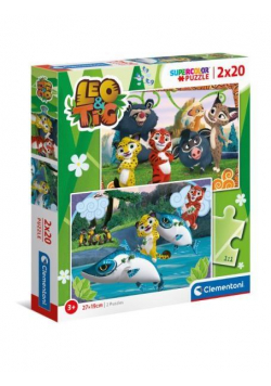 Puzzle 2x20 Super Kolor Leo i Tig