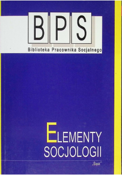 Elementy socjologii – BPS