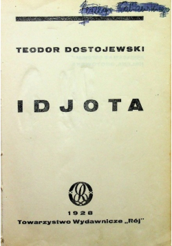 Dostojewski Idjota 1928 r.