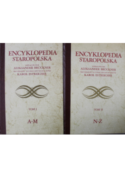Encyklopedia staropolska Tom 1 i 2