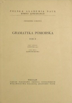 Gramatyka Pomorska Tom II
