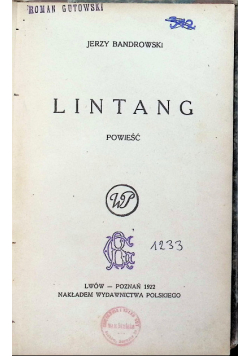 Lintang, 1922 r.