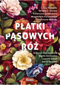 Płatki pąsowych róż