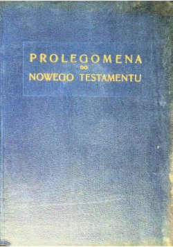 Prolegomena do Nowego Testamentu
