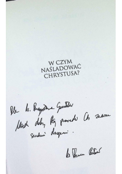 W czym naśladować Chrystusa