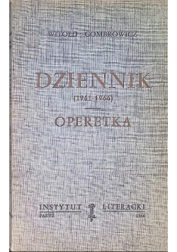 Dziennik 1961 - 1966 Operetka