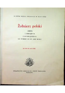 Żołnierz Polski 1815 - 1831 Tom IV