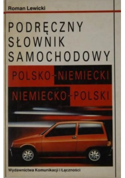 Podręczny słownik samochodowy polsko niemiecki niemiecko polski