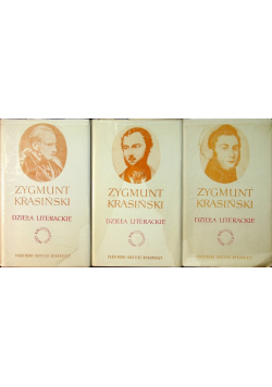 Krasiński Dzieła literackie Tom I do III