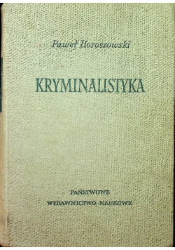 Kryminalistyka