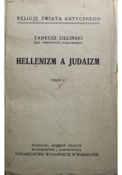 Hellenizm a Judaizm Część I 1927 r.