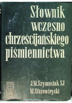 Słownik wczesno chrześcijańskiego piśmiennictwa
