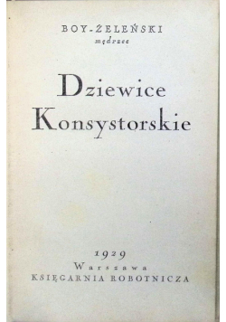 Dziewice konsystorskie 1929r.