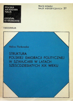Struktura polskiej emigracji politycznej w Szwajcarii  w latach sześćdziesiątych XIX wieku