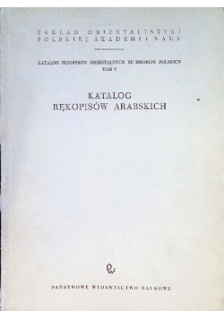 Katalog rękopisów arabskich