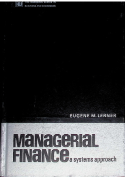 Managerial Finance: A Systems Approach