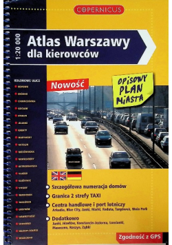 Atlas Warszawy dla kierowców Skala 1 20 000