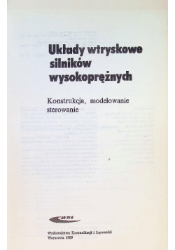 Układy wtryskowe silników wysokoprężnych