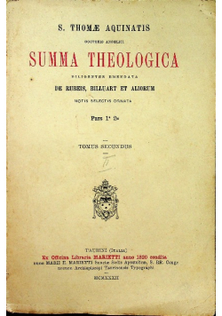 Summa Theologica 1820 r