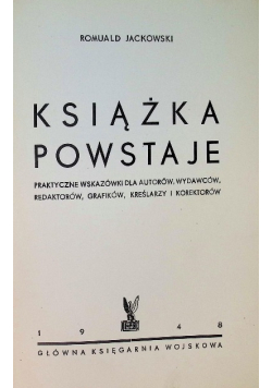 Książka powstaje 1948 r.