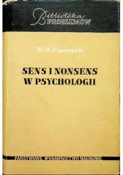 Sens i nonsens w psychologii