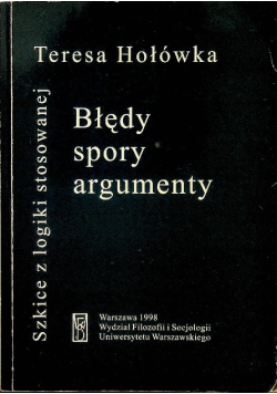Błędy spory argumenty