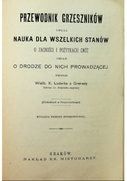 Przewodnik grzeszników 1913 r.