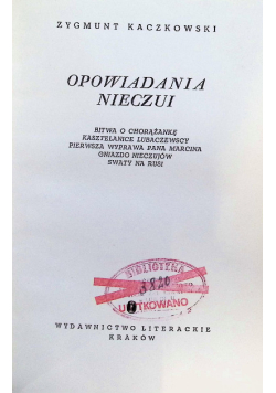 Opowiadania Nieczui