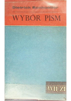 Bonhoeffer Wybór pism
