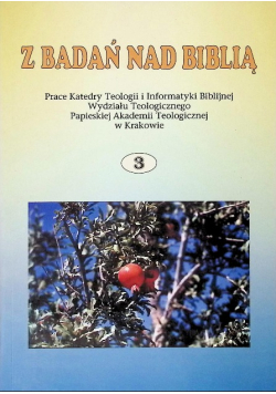 Z badań nad Biblią Tom 3