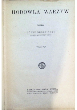 Hodowla warzyw 1929 r.